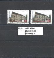 Variété Adhésif De 2019 Oblitéré Y&T N° Adh 1766 Nuance De Couleur - Used Stamps