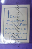 Bidprentje Simonne ELSEN 1944-1944 Oude God Antwerpen - Andachtsbilder