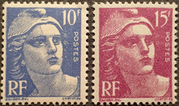 3307 - 1945/1947 - TYPE MARIANNE DE GANDON - N°723 à 724 NEUFS** - Neufs