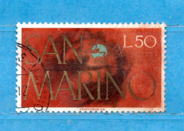 SAN MARINO ° 1974 - CENTENARIO Dell'UPU. Lire 50. Unif. 926  . Usati - Used Stamps