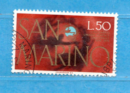 SAN MARINO ° 1974 - CENTENARIO Dell'UPU. Lire 50. Unif. 926  . Usati - Gebraucht