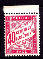 Taxe 35 - 40c Rose - BDF - Neuf N** - Très Beau - 1859-1959 Mint/hinged