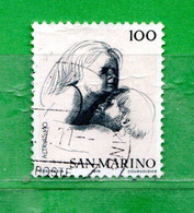 San.Marino ° - 1976 -  Le Virtù Civili. Lire 100. Unif. 956.  Usato. - Usados