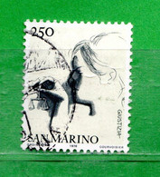 San.Marino ° - 1976 -  Le Virtù Civili. Lire 250. Unif. 959.  Usato. - Gebraucht