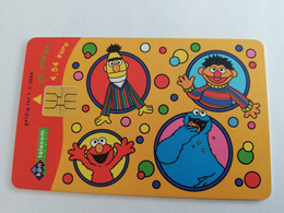 NETHERLANDS CHIPCARD  HFL 10,00  COMIC / SESAMSTRAAT/ SESAMI STREET /BERT/ERNIE /25 YEARS   /  Used Card  ** 9451 ** - Pubbliche