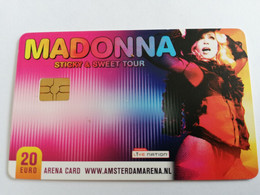 NETHERLANDS CHIPCARD €20,- ARENA CARD / MADONNA STICKY & SWEET TOUR    /MUSIC   - USED CARD  ** 9456** - Pubbliche