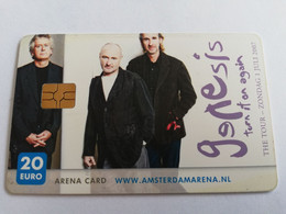 NETHERLANDS CHIPCARD €20,- ARENA CARD / GENESIS/ TURN IT ON AGAIN     /MUSIC   - USED CARD  ** 9458** - Public