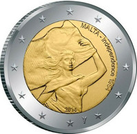 Malta 2014 Year 2 Euro Coin UNC Malta Independence 1964 - Malta