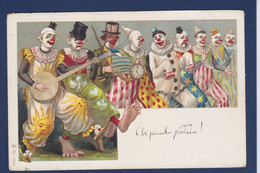 CPA Cirque Clown Circus Cirk Circulé Voir Dos Litho - Cirque