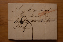 1815 - 27 Avril - Courrier Circulé De Bruxelles à Fontaine L'Evêque - 1814-1815 (Generaal Gouv. België)