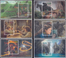 NEW ZEALAND 2021 Lord Of The Rings: Fellowship 20th Anniv., Limited Edition Set Of 6 IMPERFORATE M/S’s MNH - Vignettes De Fantaisie