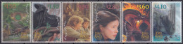 NEW ZEALAND 2021 Lord Of The Rings: Fellowship 20th Anniv., Set Of 6 In Strip MNH - Vignettes De Fantaisie