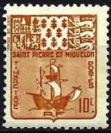 St. Pierre & Miquelon 1947 - Mi P67 - YT T67 ( Postage Due - Coat Of Arms ) MNH** - Timbres-taxe