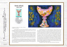 " ARTS DECORATIFS : VERRERIE DE GALLE " Sur Feuillet CEF 1er Jour N°té De 1994. N°YT 2854. Parfait état FDC - Glasses & Stained-Glasses