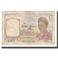 Billet, FRENCH INDO-CHINA, 1 Piastre, Undated (1953), KM:92, TTB - Indocina