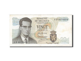 Billet, Belgique, 20 Francs, 1964-1966, 1964-06-15, KM:138, TTB - Otros & Sin Clasificación