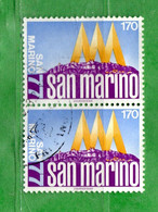 SAN MARINO ° 1977 - ESPOSIZIONE INTERNAZIONALE "SAN MARINO 77.  Lire 170. .Unif. 976 .Usati - Used Stamps