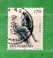 SAN MARINO ° 1977 - Le Virtù CIVILI.  Lire 170. .Unif. 984 .Usati - Usados