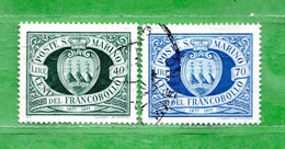 SAN MARINO ° 1977 - Centenario Dei Primi Francobolli Di San Marino. .Unif. 986-987 .Usati - Used Stamps