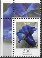 2011  Deutschland Germany .Mi. 2877 **MNH  EOL Stengelloser Enzian (Gentiana Acaulis - Unused Stamps