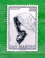 SAN MARINO ° 1977 -  NATALE. Lire 300. Unif. 999 .Usati - Gebruikt