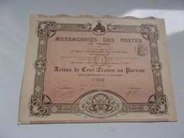 MESSAGERIES DES POSTES DE FRANCE (1905) Imprimerie RICHARD - Zonder Classificatie