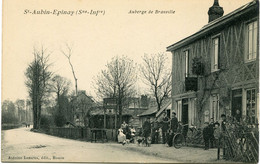 St AUBIN EPINAY - AUBERGE De BRANVILLE - CLICHE RARE - - Andere Gemeenten