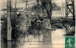 95 NEUVILLE - Lavoir Transporté Dans Les Champs - Neuville-sur-Oise