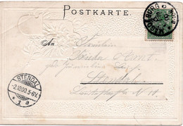 57995 - Deutsches Reich - 1900 - 5Pfg Germania Reichspost EF A AnsKte MAGDEBURG -> STENDAL - Cartas & Documentos