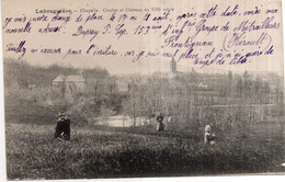 CPA   81  LABRUGUIERE---CHAPELLE---CLOCHER ET CHATEAU DU XIIIe SIECLE - Labruguière