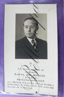 Bidprentje  Louis DE JONGH Epoux E. De Rijder. 1896 Mechelen- Schaerbeek 1956 - Andachtsbilder