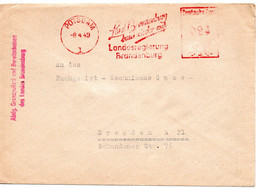 58001 - Deutschland / SBZ - 1949 - 24Pfg AbsFreistpl POTSDAM - LAND BRANDENBURG BAUT WIEDER AUF -> Dresden - Polizia – Gendarmeria