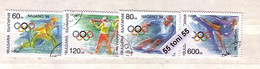 1997 Sport Winter Olympic Games, Nagano 4v.- Used/oblitere (O)  BULGARIA / Bulgarie - Winter 1998: Nagano