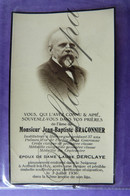 Bidprentje  Jean-Baptiste BRACONNIER Instituteur à Huccorgne Palmes Medailles & Croix Divers.. Antheit Le Huy 1936 - Andachtsbilder