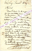1839 LETTRE Forges Fonderie De Charenton Le Pont Région Paris De Vilback INGENIEUR  Sign.A.  Mimerel V .FAMILLE MIMEREL - Historische Documenten