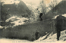 Eaux Bonnes * Le Concours De Ski * Un Saut Du Champion Norvégien KILLEN * Skieur Sport D'hiver - Eaux Bonnes