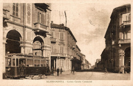 ALESSANDRIA CITTÀ - Tram - Corso Cento Cannoni - VG + Targhetta Postale - AC033 - Alessandria
