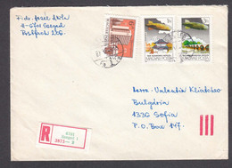 Hungary 14/1987 - 10 Ft., Zeppelins,  R-letter Travel To Bulgaria - Lettres & Documents