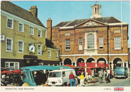 Market Day, High Wycombe, Buckinghamshire. Falcon Hotel. Unposted - Buckinghamshire