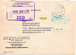 58012 - DDR / ZKD - 1968 - Unfrank. Dienstbf "Deutsche Akademie Der Wissenschaften" BERLIN -> BERLIN - Other & Unclassified