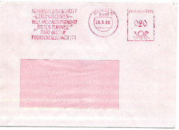 58025 - DDR - 1990 - 20Pfg. AbsFreistpl A Fensterbf DOEBELN - ... VEB LANDMASCHINENBAU 'ROTES BANNER' ... - Briefe U. Dokumente