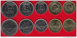 Kuwait Set Of 5 Coins: 5-100 Fils 1962-2012 UNC - Kuwait