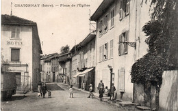 38,ISERE,CHATONNAY,1900,HOTEL,HABITANTS DE L 'EPOQUE - Châtonnay