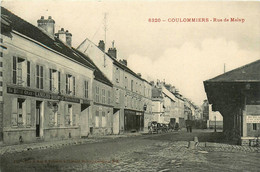 Coulommiers * La Rue De Melun * Restaurateur AU BOEUF GRAS , LANGLOIS * Bureau De L'octroi - Coulommiers