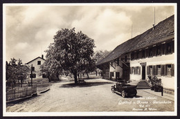 1932 Gelaufene AK Aus Russikon. Gasthof Zur Krone-Ferienheim. Mit Altem Auto. - Laufen-Uhwiesen 