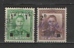 NEW ZEALAND, 1941,  Used Stamp(s),  George VI - Overprints,  SG628-629, Scannr: #11007, - Gebruikt