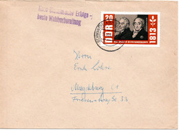 58056 - DDR - 1963 - 20Pfg. Befreiungskriege SCHWANEBECK -> Magdeburg, M. Propagandastpl. - Storia Postale