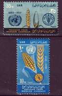 CAMPAGNE CONTRE LA FAIM - UAR - N° 561-563 - 1963 - MNH - Against Starve