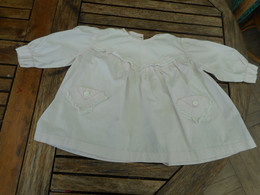 Ancienne Blouse Rose Pâle Faite Main 4 Ans - 1940-1970