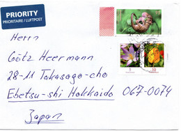 58075 - Bund - 2020 - 95c Haselmaus MiF A LpBf HAMBURG -> Japan - Cartas & Documentos